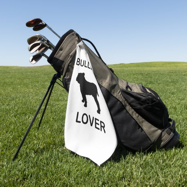 bulldog lover golf towel (Green)