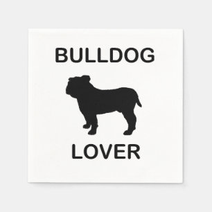 bulldog lover napkin