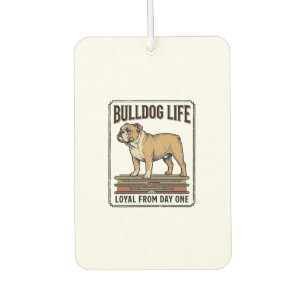 Bulldog Lover Shirt Vintage Engraved Dog Art_1 Car Air Freshener