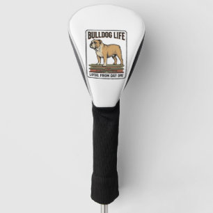 Bulldog Lover Shirt Vintage Engraved Dog Art_1 Golf Head Cover