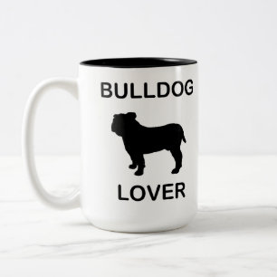 bulldog lover Two-Tone coffee mug