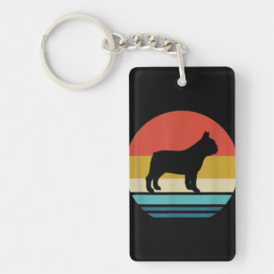 Bulldog Lovers Vintage Retro French Bulldog Dog Key Ring