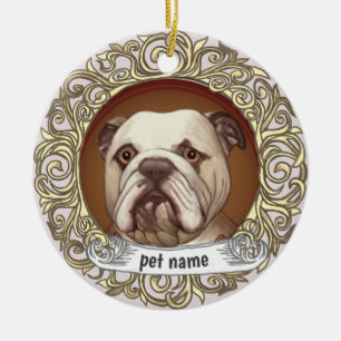 Bulldog Loving Memory ornament