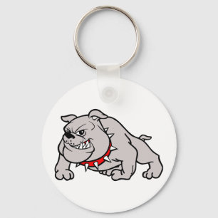 BULLDOG MASCOT KEY RING
