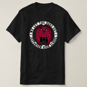 Bulldog Mascot School Sports We Let The Dogs Out   T-Shirt