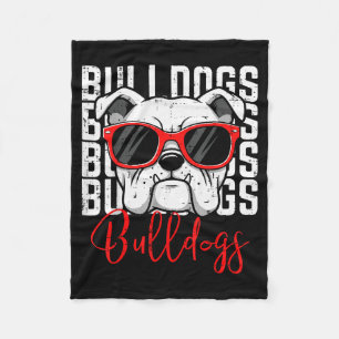 Bulldog Men Women Boys Girls Youth Kids Teen  Fleece Blanket