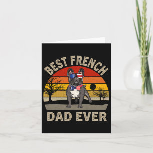 Bulldog Mens Fun Fathers Day French Bulldog  Card