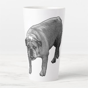 Bulldog Merry Dot Brew Latte Mug