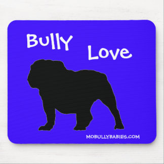 Bulldog Mouse Pad Blue