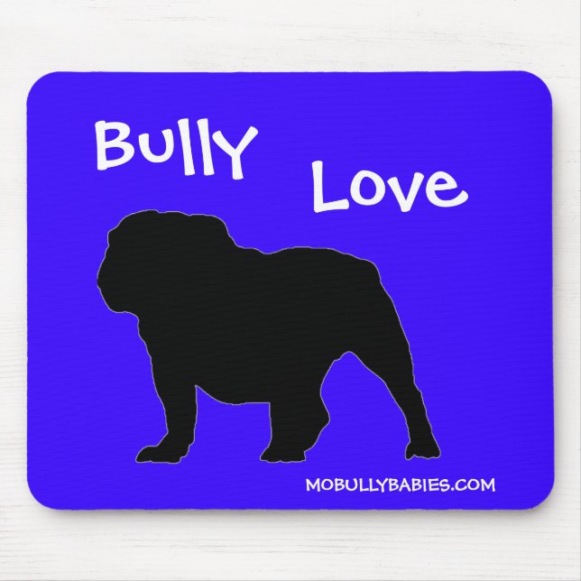 Bulldog Mouse Pad Blue (Front)