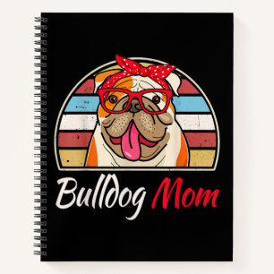 Bulldog Mum English Bulldog Lover Gifts Women Notebook