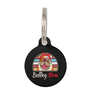 Bulldog Mum English Bulldog Lover Gifts Women Pet Tag
