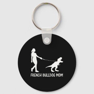 Bulldog Mum Frenchie Mama Dog Dinosaur Women Mothe Key Ring