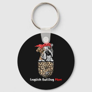 Bulldog Mum Pocket Bulldog Mum Mother's Day Key Ring