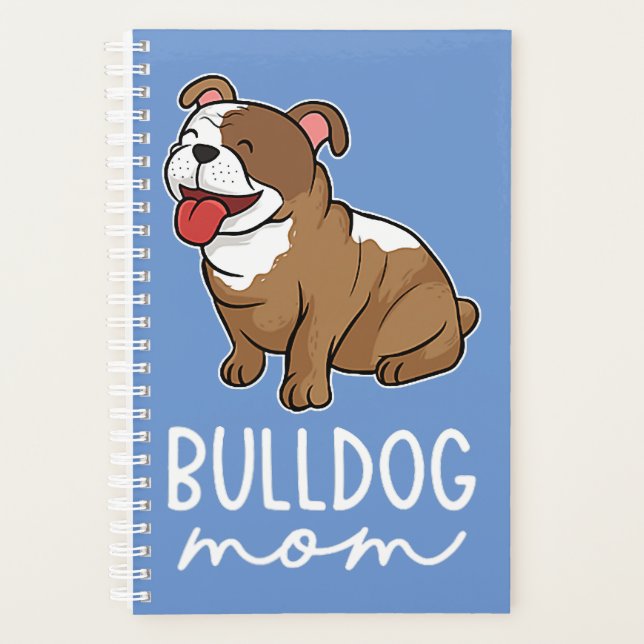 Bulldog Mum Women Bulldog Lover  Planner (Front)