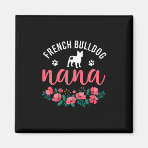 Bulldog Nana Gifts Women Cute Dog Lover Christmas  Magnet