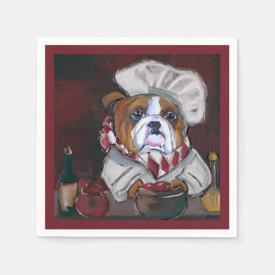 Bulldog napkin