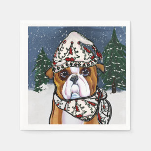 Bulldog napkin