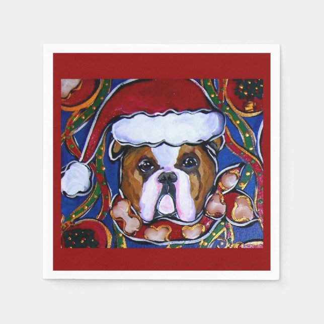 Bulldog      napkin (Front)