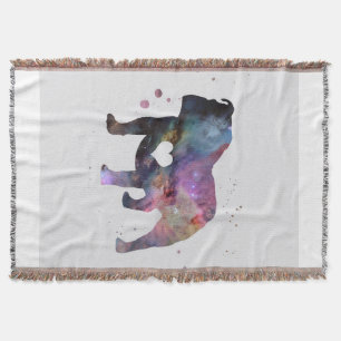 Bulldog Nebula Throw Blanket