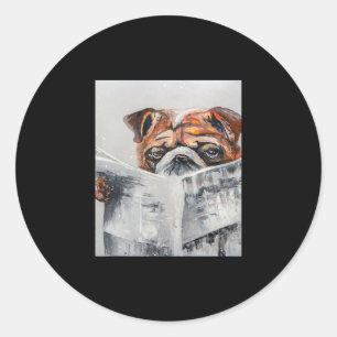 Bulldog News Classic Round Sticker