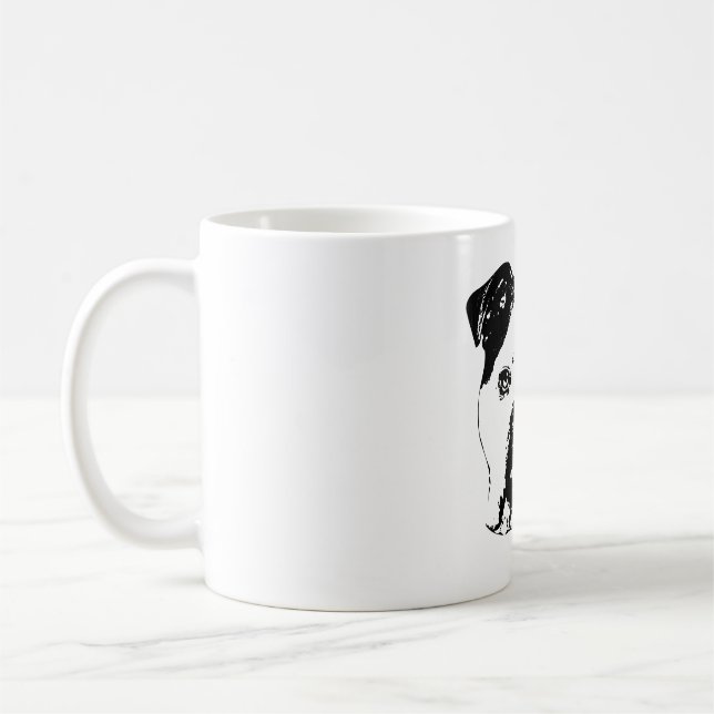 Bulldog Noel Close-Up Coffee Mug (Left)
