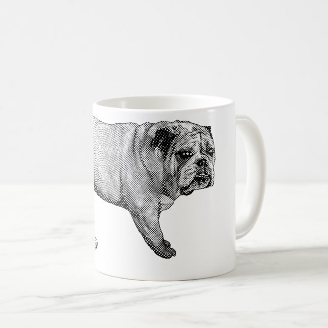 Bulldog Noel Mug (Front Right)