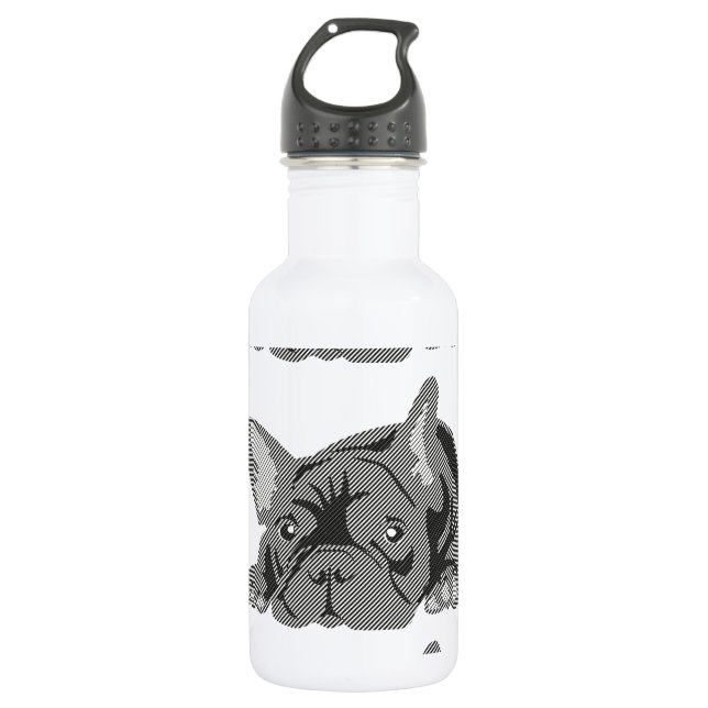 Bulldog of Lines 532 Ml Water Bottle (Front)