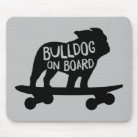 Bulldog on Board | Skateboarding Dog Silhouette