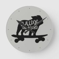 Bulldog on Board | Skateboarding Dog Silhouette