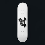 Bulldog on Board | Skateboarding Dog Silhouette Skateboard<br><div class="desc">Cool Skateboarding English Bulldog Silhouette. This totally stoked skater dog is on the move. An awesome skateboard for dog lover humans and skater canines. Check out Jenn's Doodle World for this fun dog design on more products that make sweet gifts.</div>