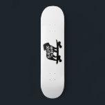 Bulldog on Board | Skateboarding Dog Silhouette Skateboard<br><div class="desc">Cool Skateboarding English Bulldog Silhouette. This totally stoked skater dog is on the move. An awesome skateboard for dog lover humans and skater canines. Check out Jenn's Doodle World for this fun dog design on more products that make sweet gifts.</div>