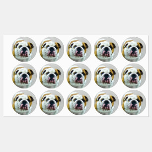 Bulldog Painting - Cute Original Dog Art