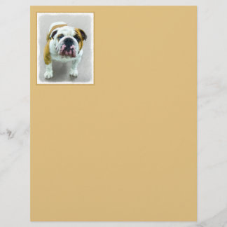 Bulldog Painting - Cute Original Dog Art