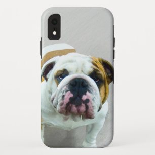 Bulldog Painting - Cute Original Dog Art iPhone XR Case