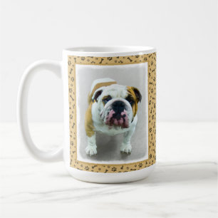 Bulldog Painting - Cute Original Dog Art Coffee Mug