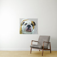 Bulldog Painting - Cute Original Dog Art