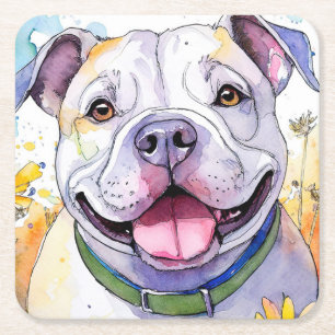 Bulldog Paper Coaster