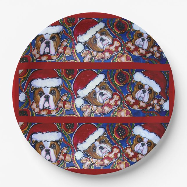 Bulldog    paper plate (Front)
