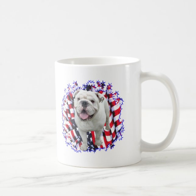Bulldog Patriot Coffee Mug (Right)
