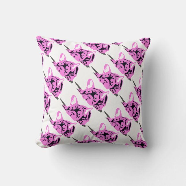 Bulldog Pattern Cushion (Front)