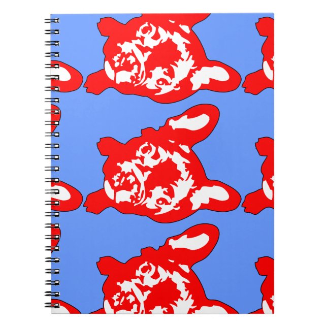 Bulldog Pattern Notebook (Front)