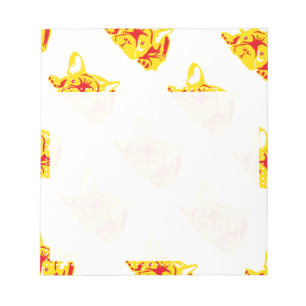 Bulldog Pattern Notepad