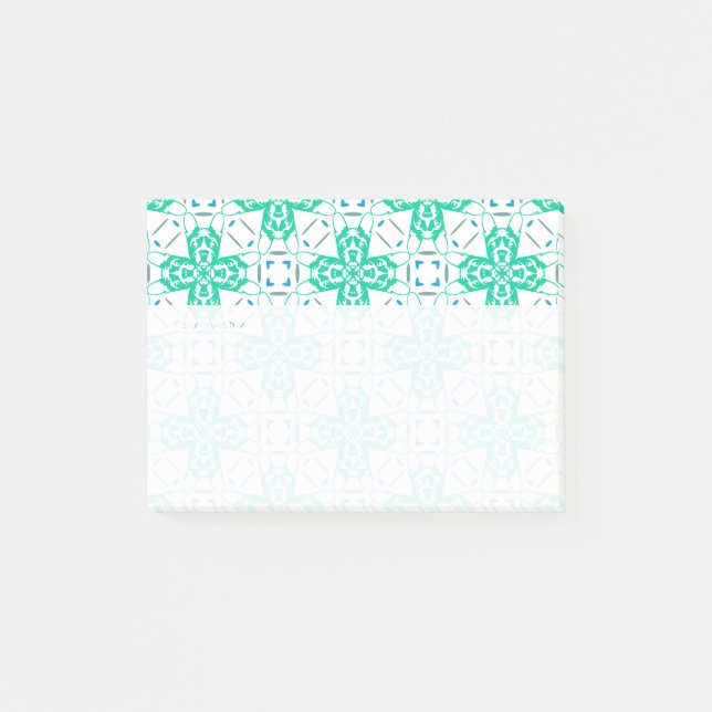 Bulldog pattern post-it notes (Front)