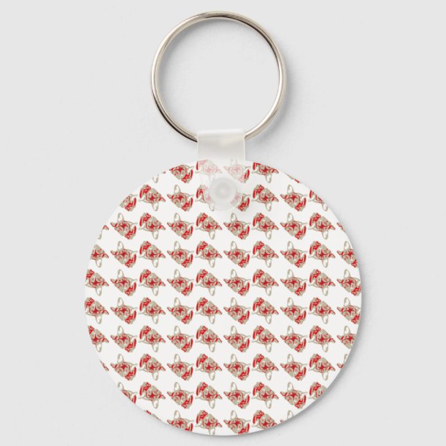 Bulldog Patterns Key Ring (Front)