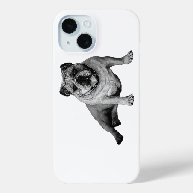Bulldog Playful Design for iPhone Case-Mate iPhone Case (Back)