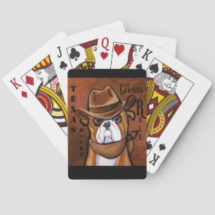 Bulldog        playing cards