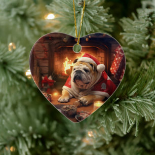Bulldog Police Lover Pet Ornament Memorial Gift