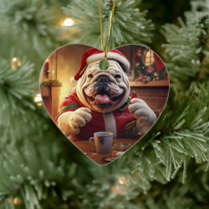 Bulldog Police Lover Pet Ornament Memorial Gift