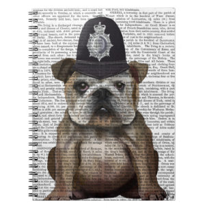 Bulldog Policeman Notebook